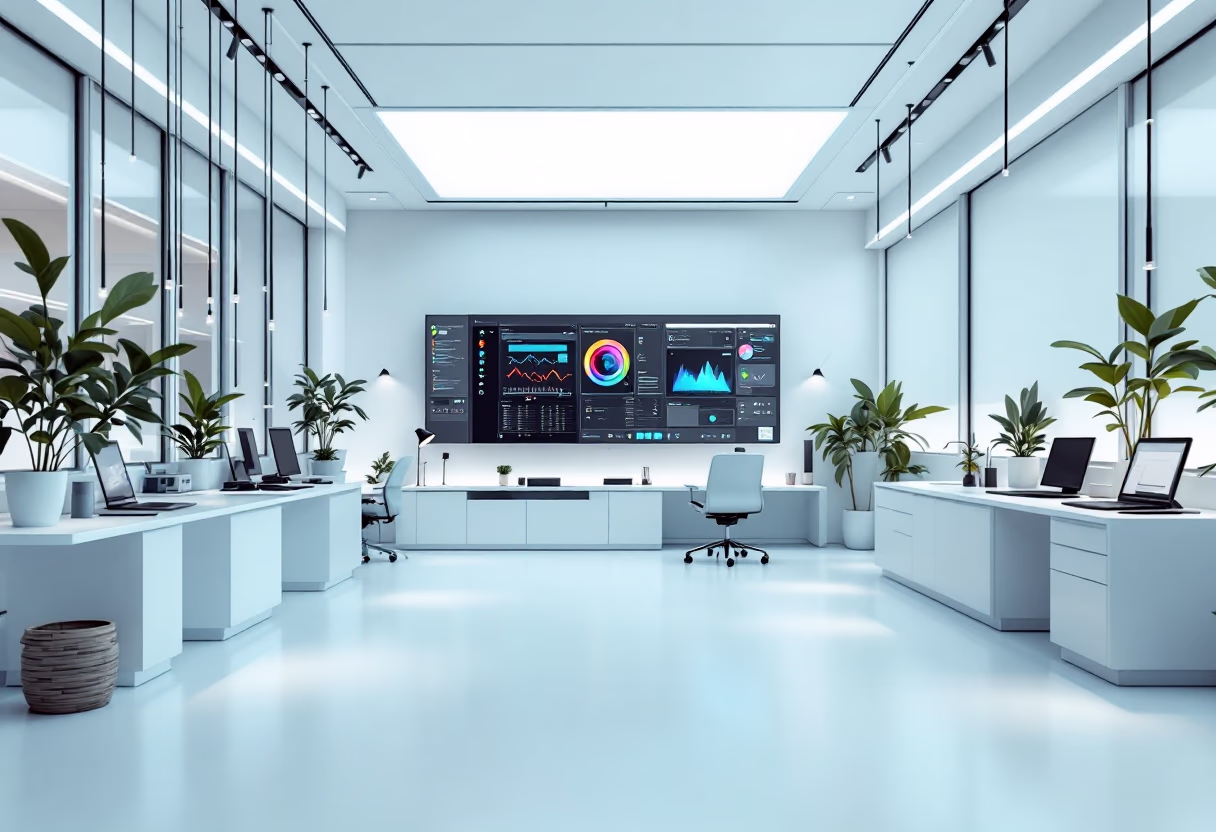 [interface] image of a tablet showing a saas product interface (for an ai saas company)